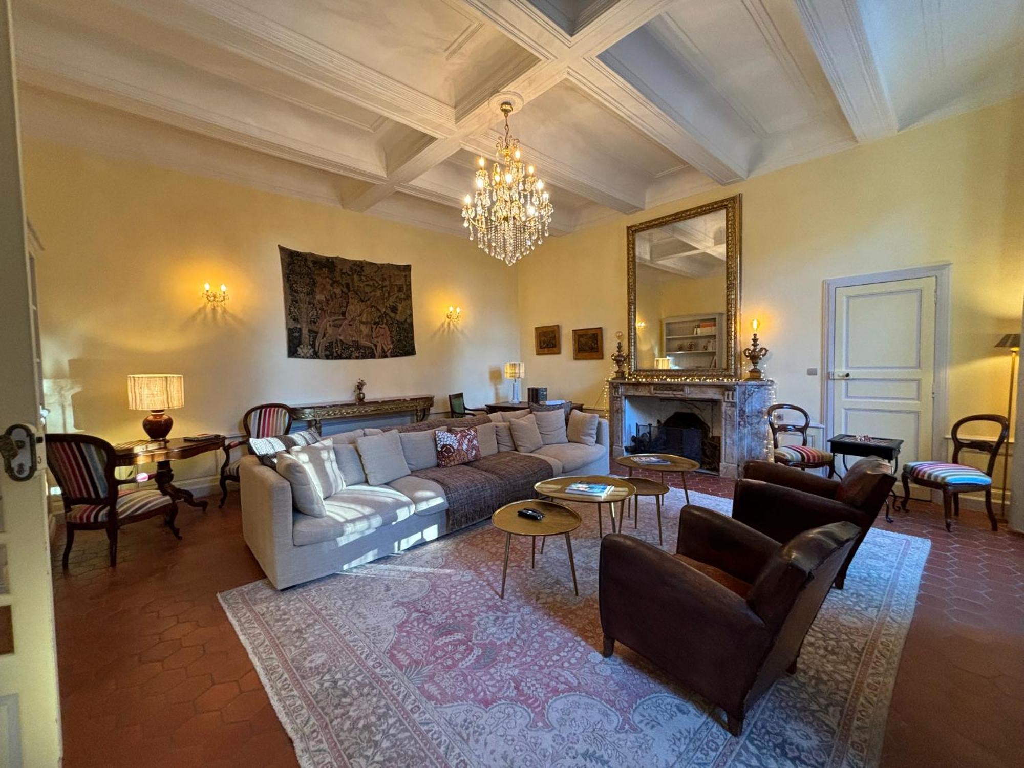 Chateau De Roquelune Pezenas Bagian luar foto